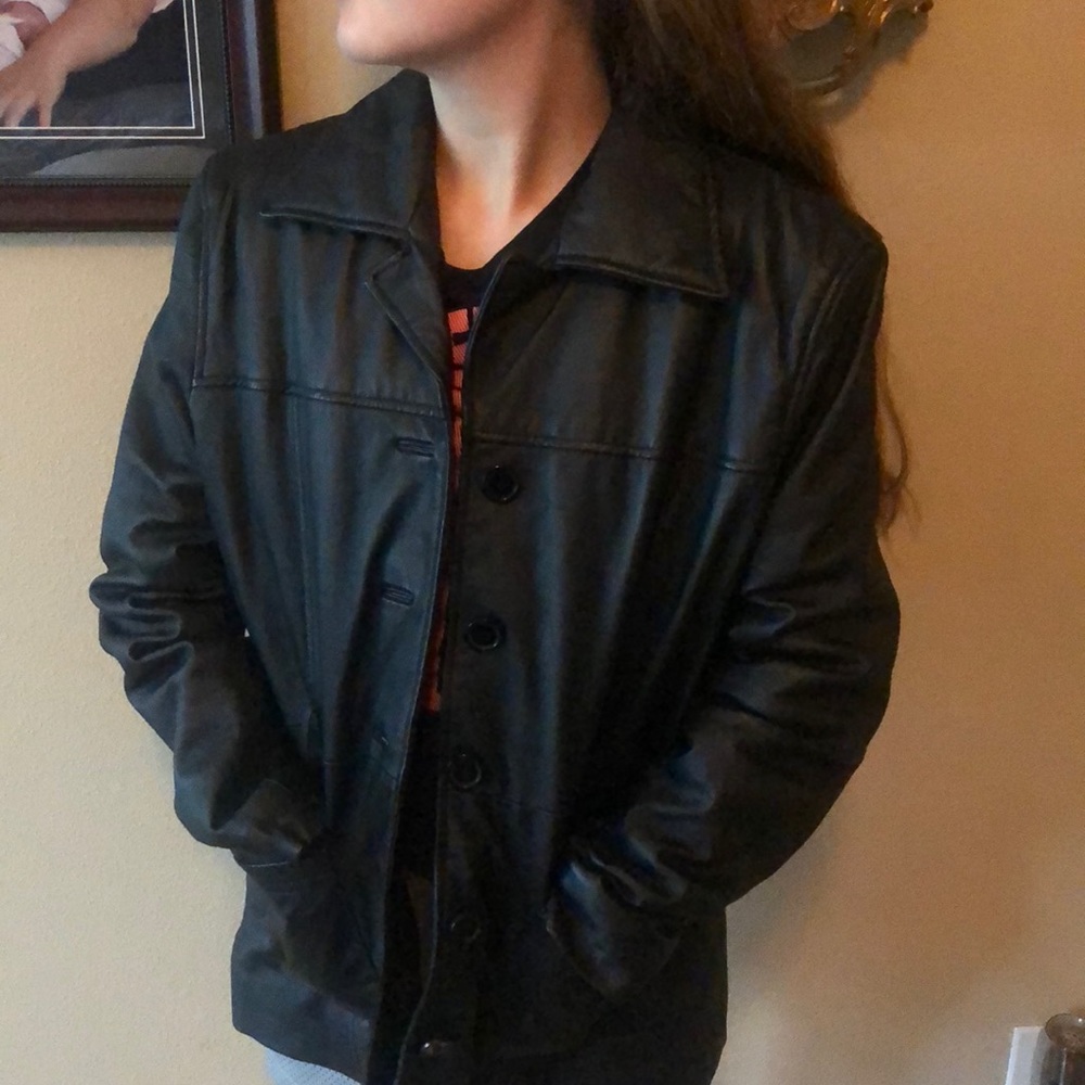 Perfect 100% leather jacket Sergio Vadducci size L